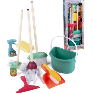 Mega rengøringssæt med mange dele