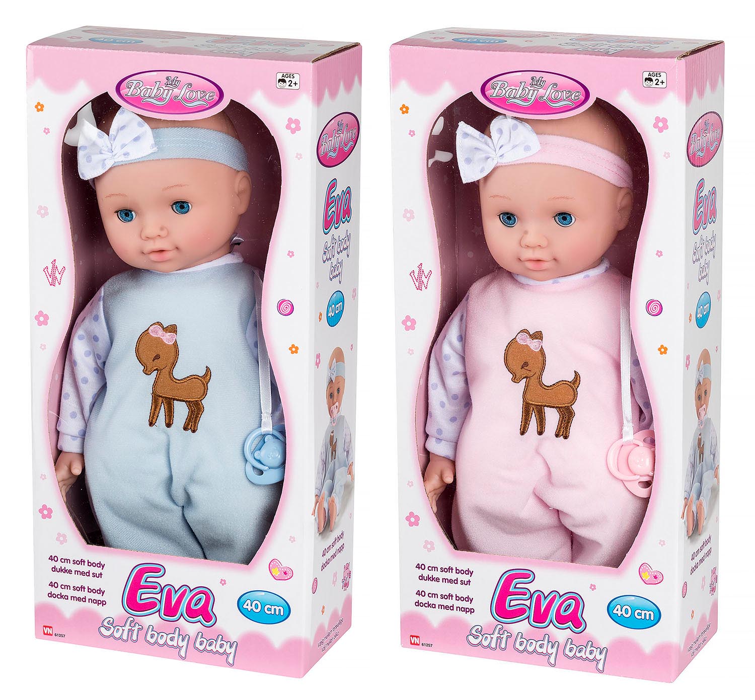 Europa Dalset Pearly My baby dukke Eva 40 cm - Stort udvalg af legetøj til børn