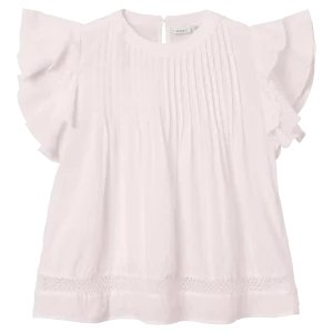 Name It Lyserød Skjorte m/flæseærme