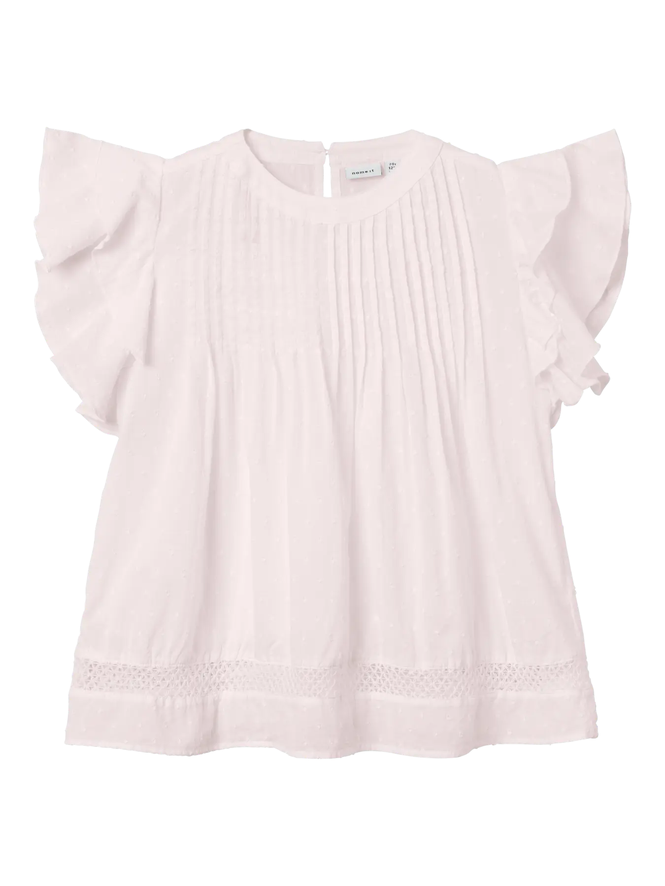 Name It Lyserød Skjorte m/flæseærme