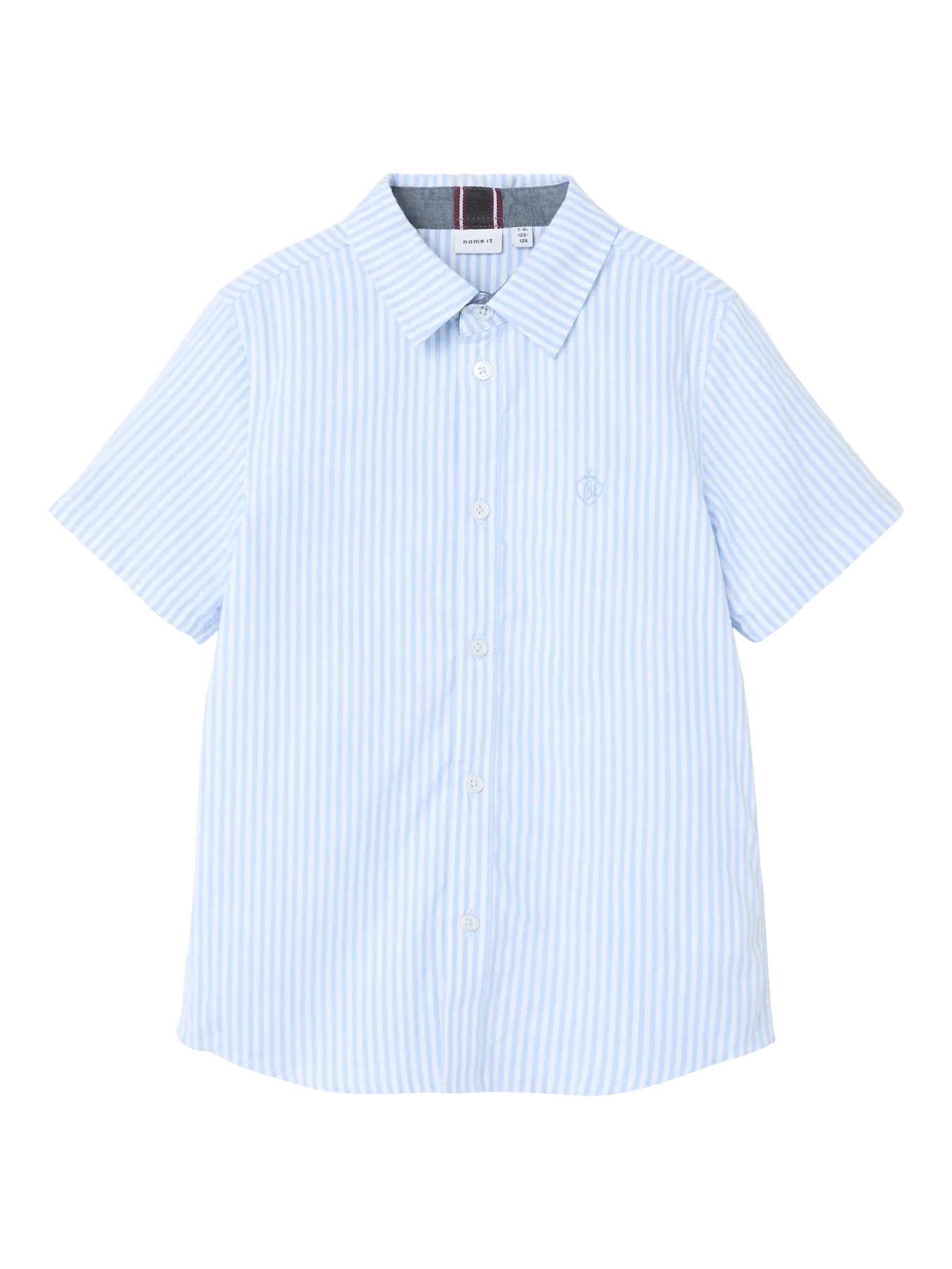 Name It skjorte Lyseblå/hvid stribet - Billede 2