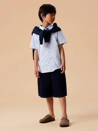 Name It skjorte Lyseblå/hvid stribet