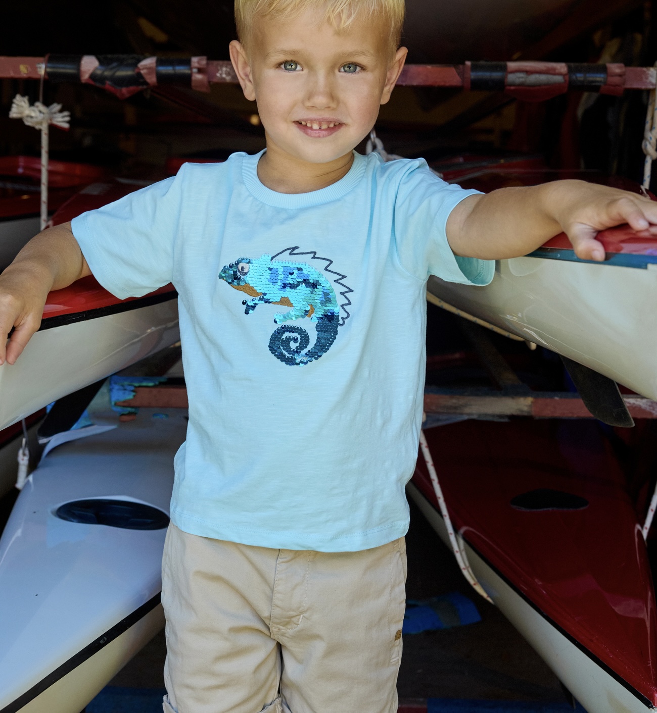 Minymo Drenge Shorts - Sand - Billede 2