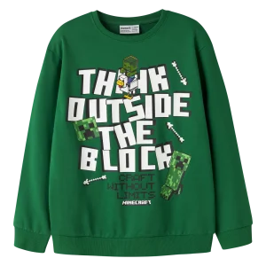 Name It Minecraft Sweat , grøn