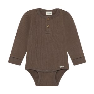Minymo Baby Bodystocking - Chocolate Chip