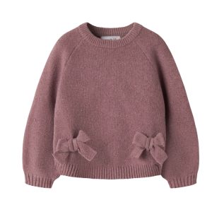 Name It Pige Striktrøje m/sløjfe