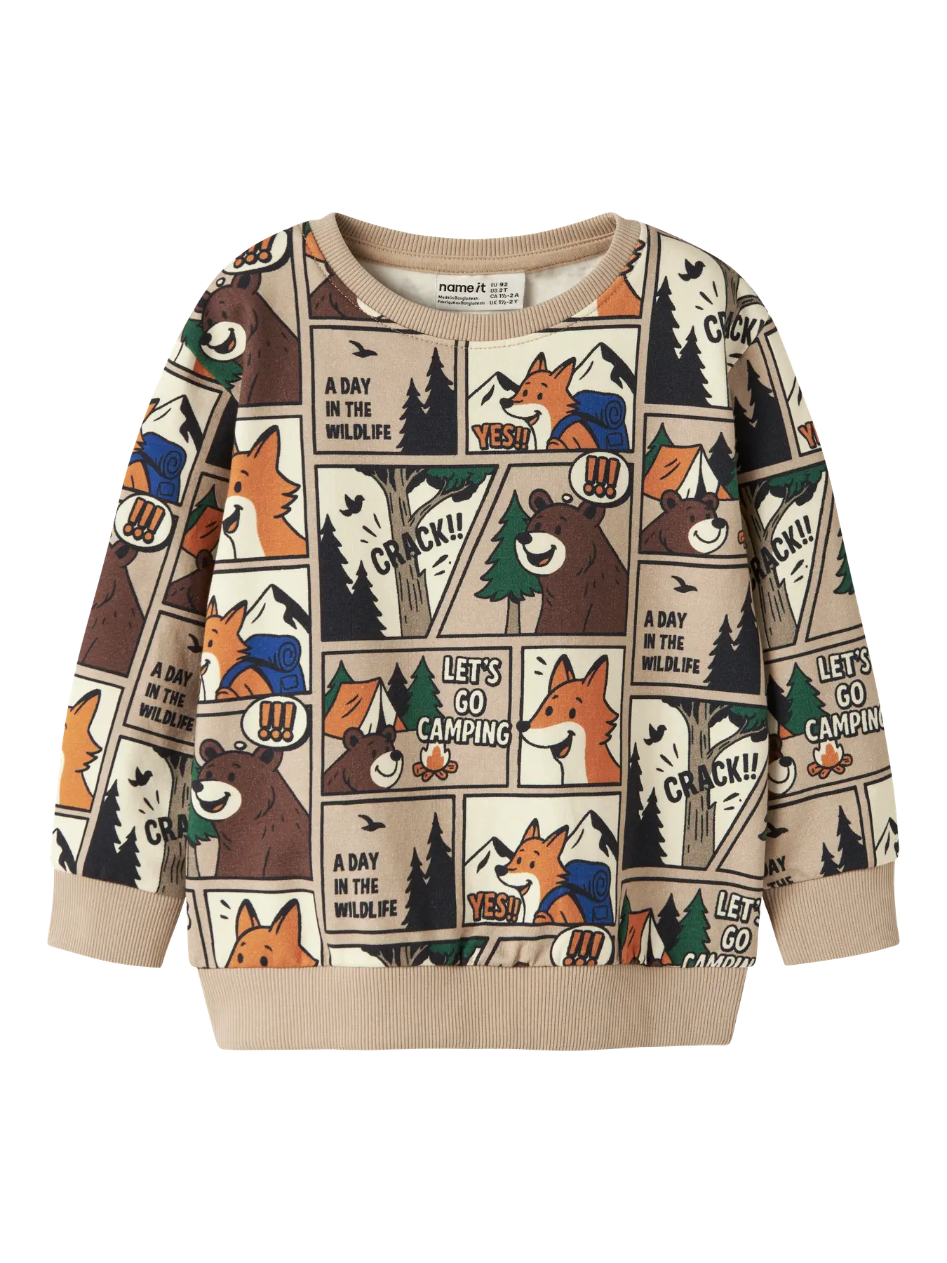 Name It Sweatshirt m/skovdyr - Billede 3