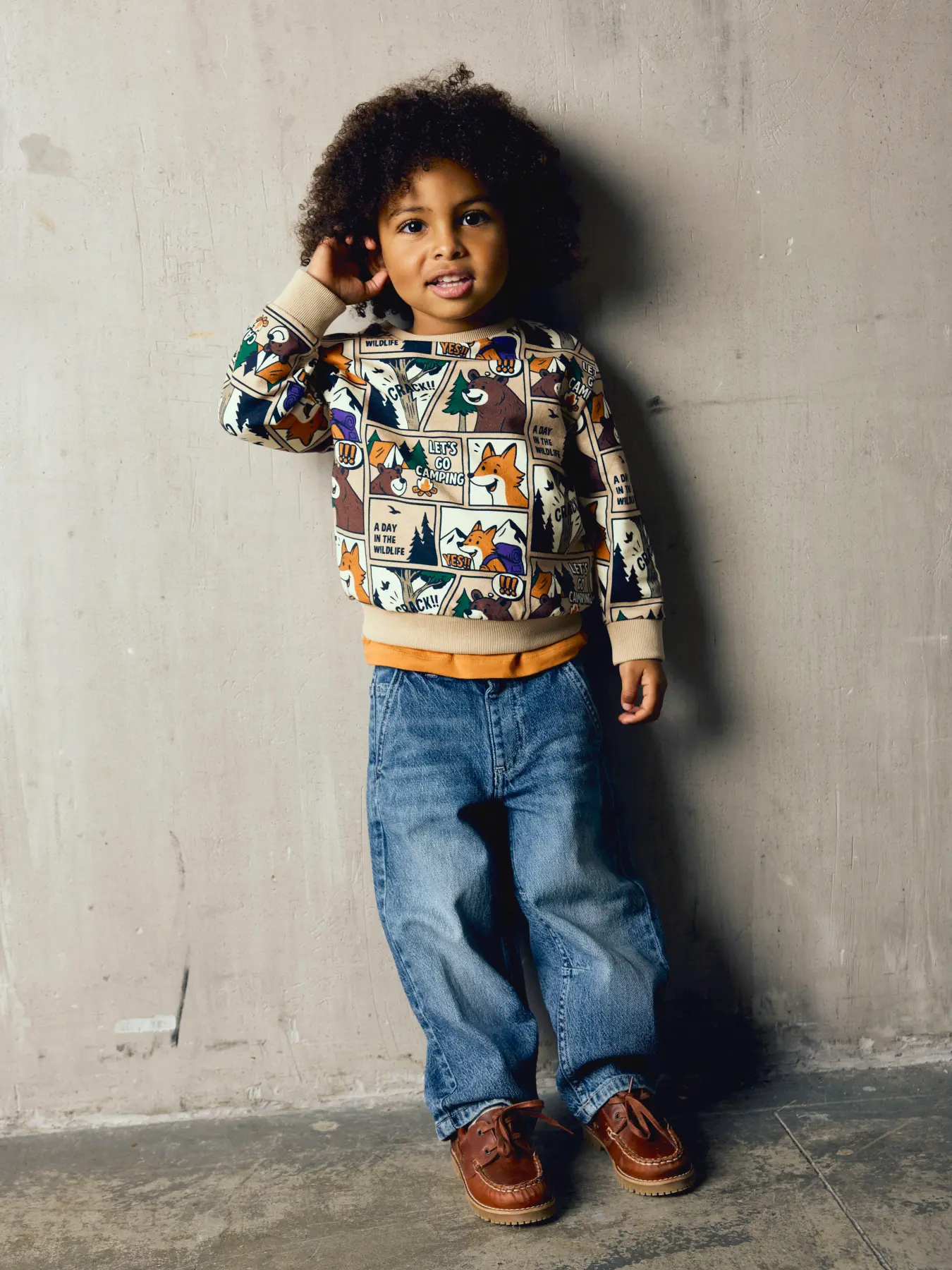 Name It Sweatshirt m/skovdyr - Billede 4