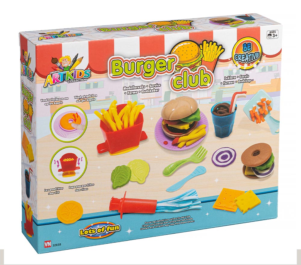 Art Kids Modellervoks Burger Club